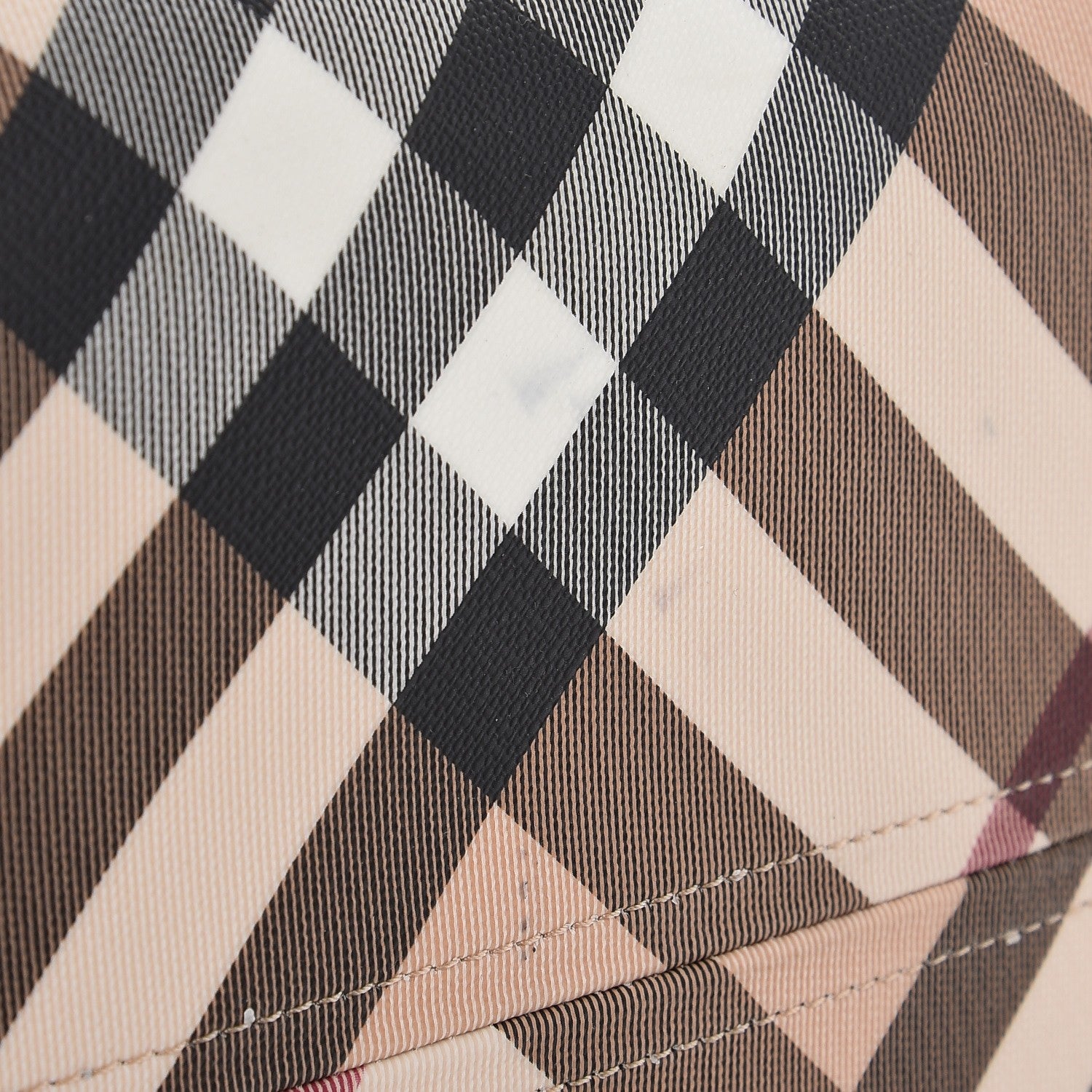 Burberry Nova Check Large Nickie Tote Raspberry 9 of 11