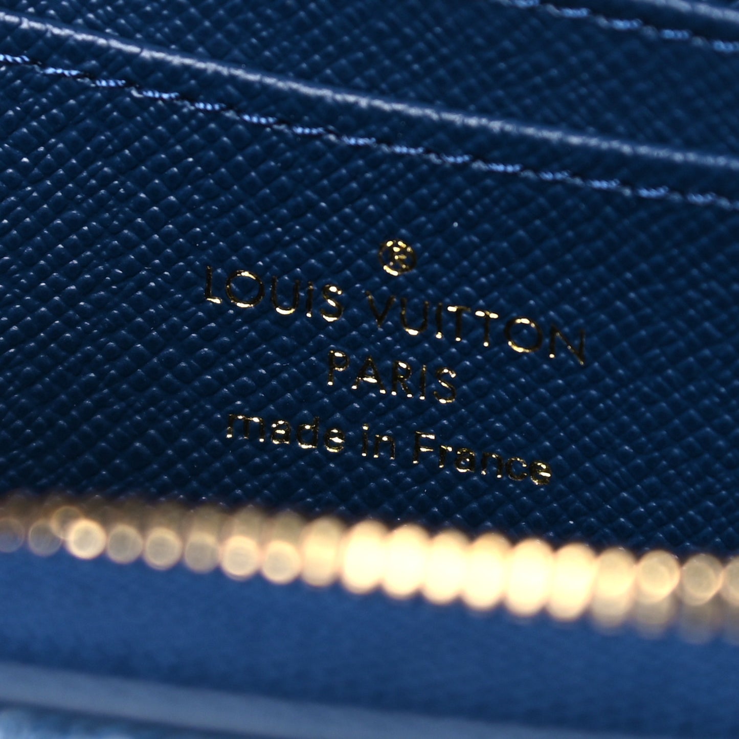 Denim Monogram Jacquard Zippy Coin Purse Bleu