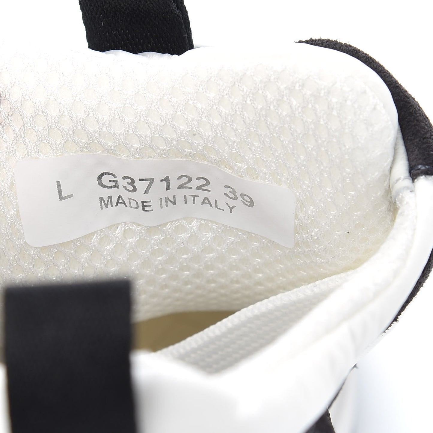 Nylon Suede Calfskin CC Sneakers 39 White Dark Grey