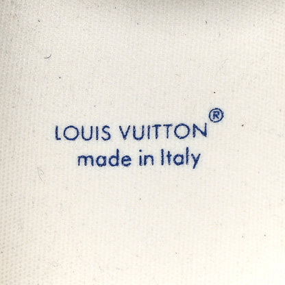 Louis Vuitton Monogram Jacquard Mens LV Racer Mocassin Loafers 9 Blue 8 of 9
