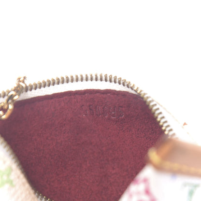 Louis Vuitton Monogram Multicolor Berlingot Coin Purse White 6 of 7
