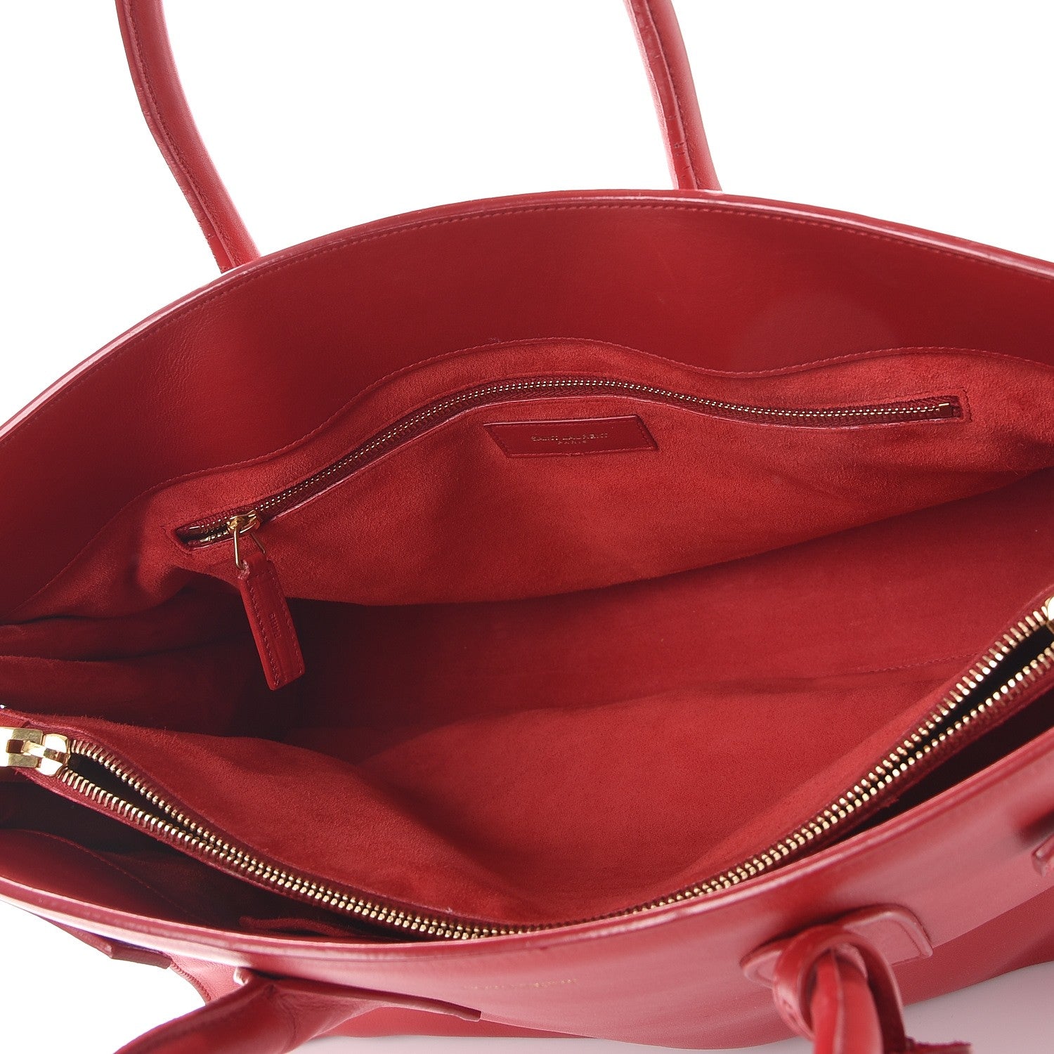 Saint Laurent Calfskin Large Sac de Jour Carryall Rouge Orient 5 of 16