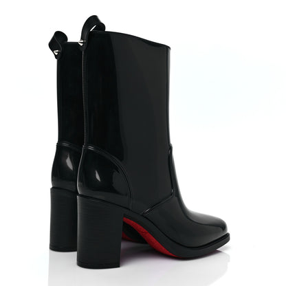 Christian Louboutin Recycled PVC Calfskin Loubirain 70 Boots 38 Black 4 of 6