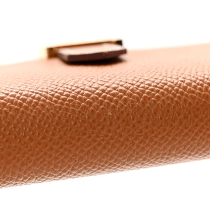 Hermes Epsom Bearn Card Holder Wallet Gold 8 of 11