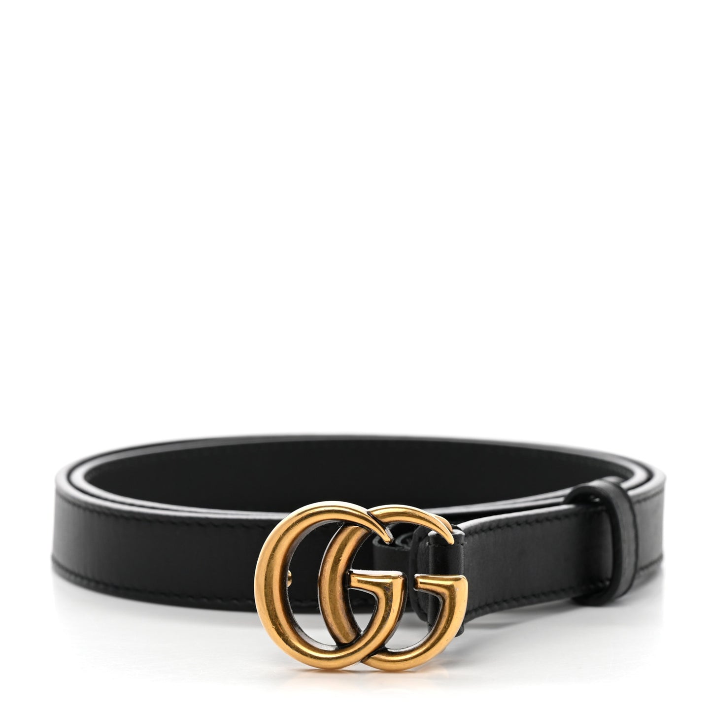 Calfskin Double G 20mm Belt 80 32 Black