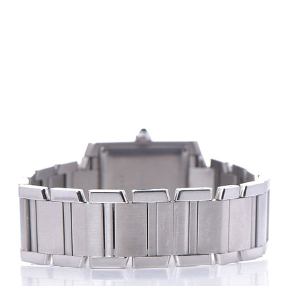 Cartier Stainless Steel 28mm Tank Francaise Automatic Watch 4 of 16