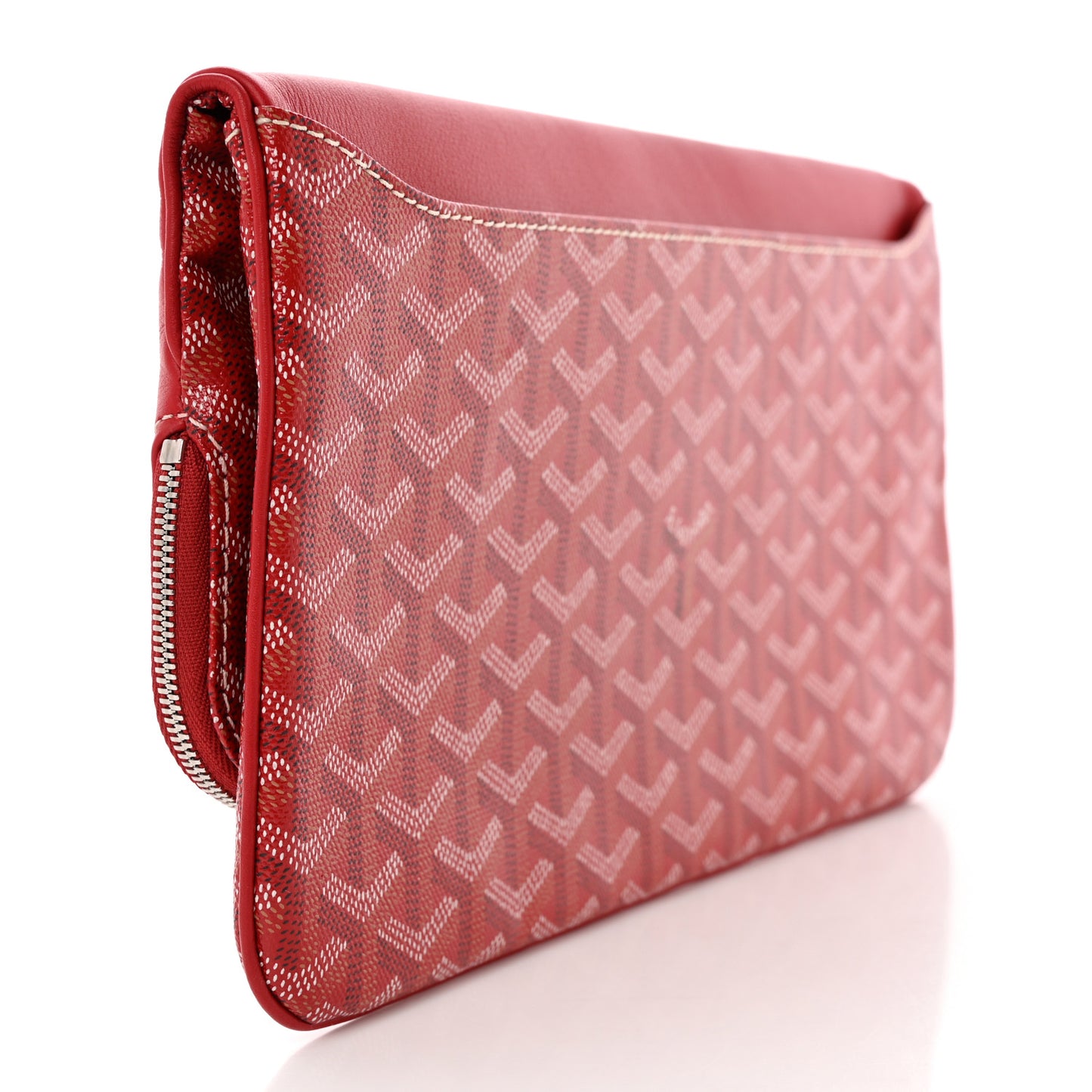 Goyardine Sainte Marie Soft Clutch Red