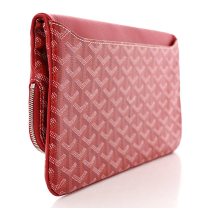 Goyard Goyardine Sainte Marie Soft Clutch Red 3 of 7