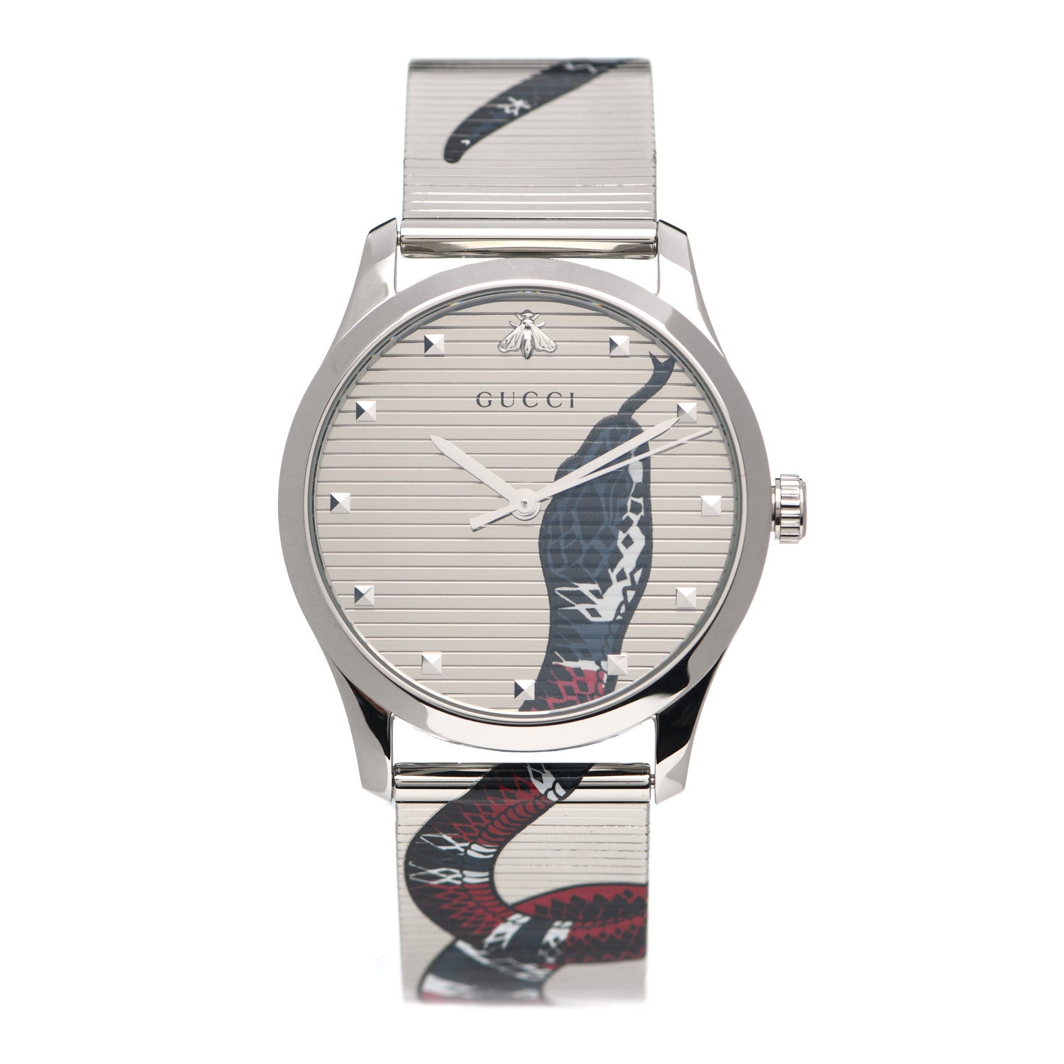 Gucci Stainless Steel 38mm Le Marche Des Merveilles Snake Quartz Watch 1 of 4