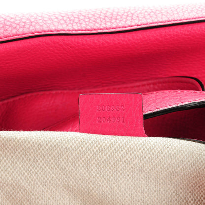Gucci Pebbled Calfskin Medium Soho Chain Shoulder Bag Pink 6 of 12