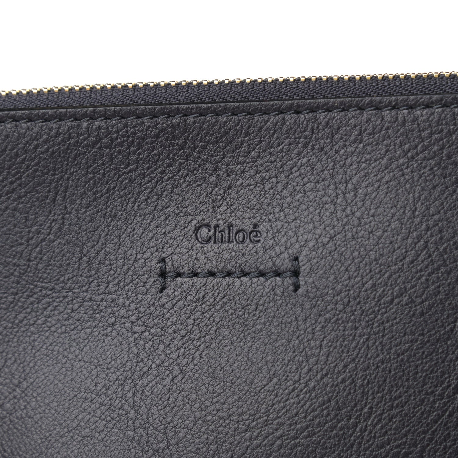 Chloe Smooth Calfskin Medium Vick Tote Full Blue 7 of 10