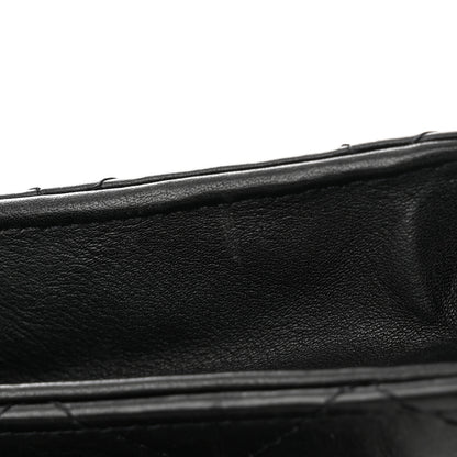 Chanel Aged Calfskin Reissue Wallet On Chain WOC Black 15 of 17