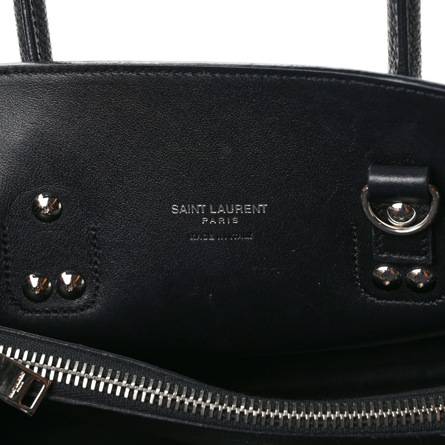 Saint Laurent Grained Calfskin Baby Sac De Jour Black 6 of 13