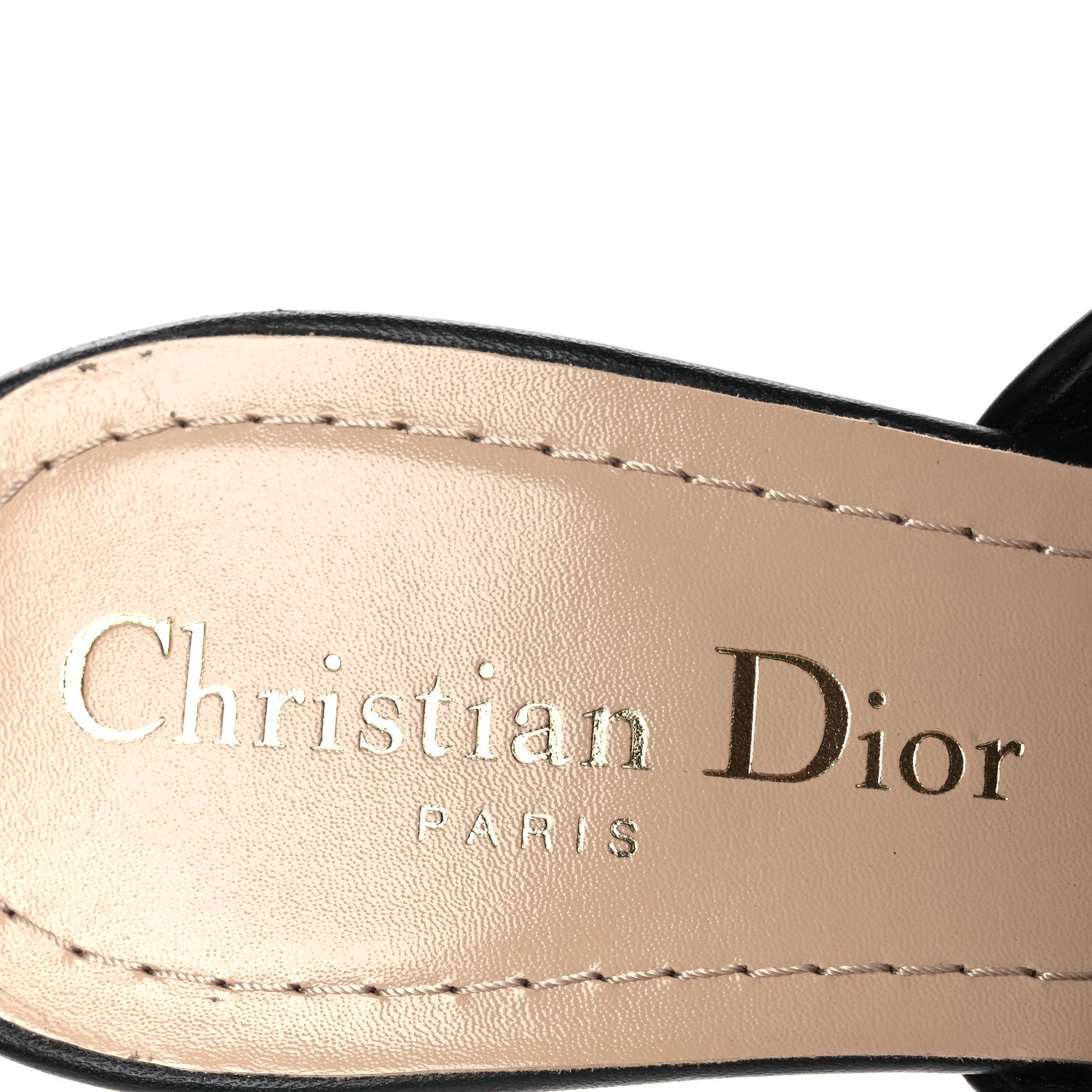 Christian Dior Lambskin D-Fame Mule Sandals 37 Black 9 of 11