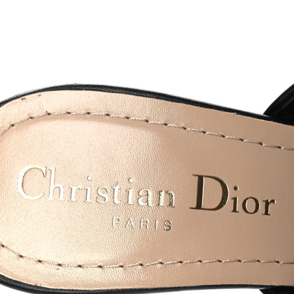 Christian Dior Lambskin D-Fame Mule Sandals 37 Black 9 of 11