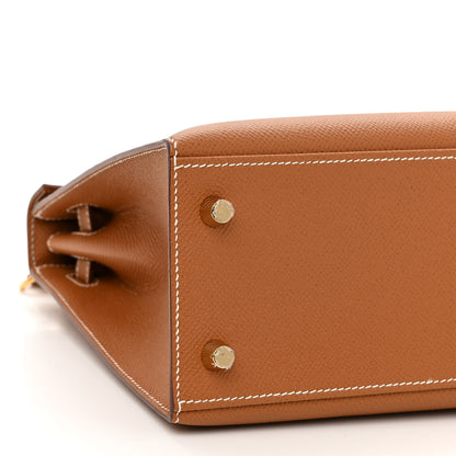 Hermes Epsom Kelly Sellier 25 Gold 9 of 12