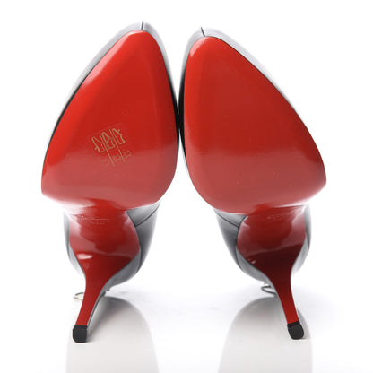 Christian Louboutin Calfskin Rolando Zip 120 Pumps 40.5 Black 5 of 8