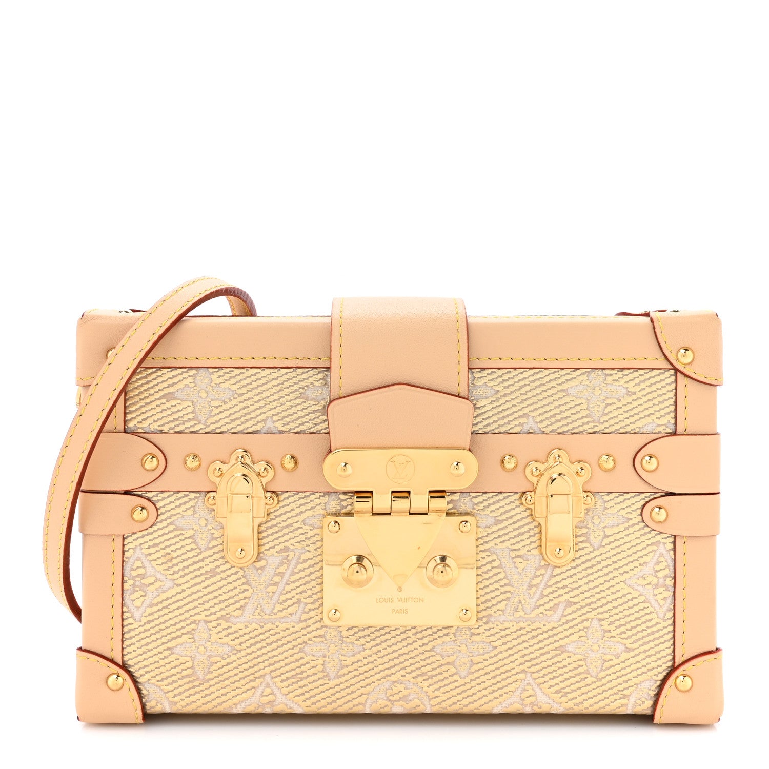 Louis Vuitton Monoglam Petite Malle Beige 1 of 10