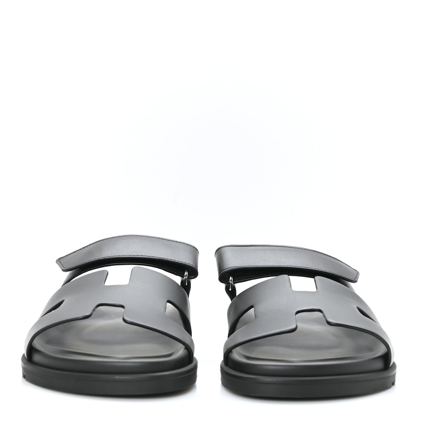 Calfskin Womens Chypre Sandals 40.5 Black