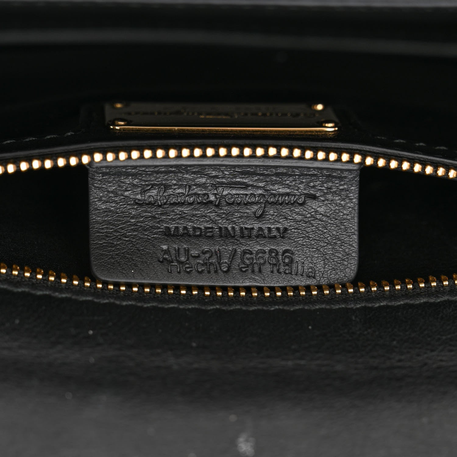 Salvatore Ferragamo Calfskin Studded Vara Bow Bag Black 6 of 13