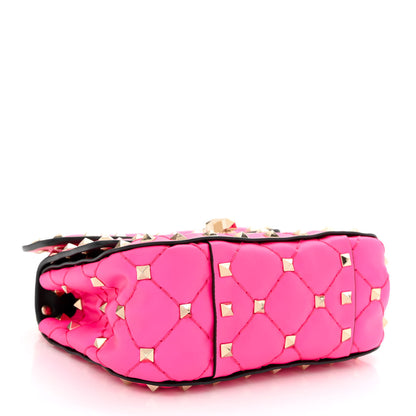 Valentino Garavani Calfskin Micro Rockstud Spike Shoulder Bag Azalea 3 of 8