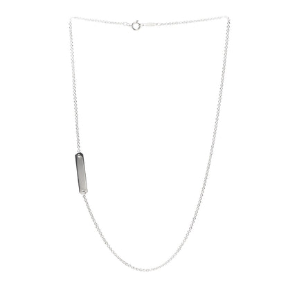 Tiffany Sterling Silver Tag Chain Necklace 4 of 7