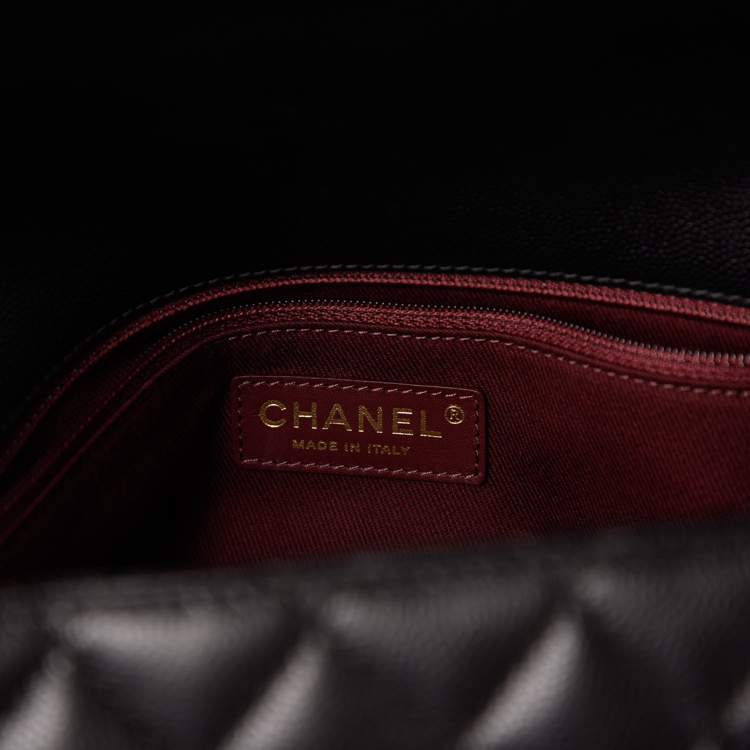Chanel Caviar Quilted Medium Coco Handle Flap Black 6 of 10