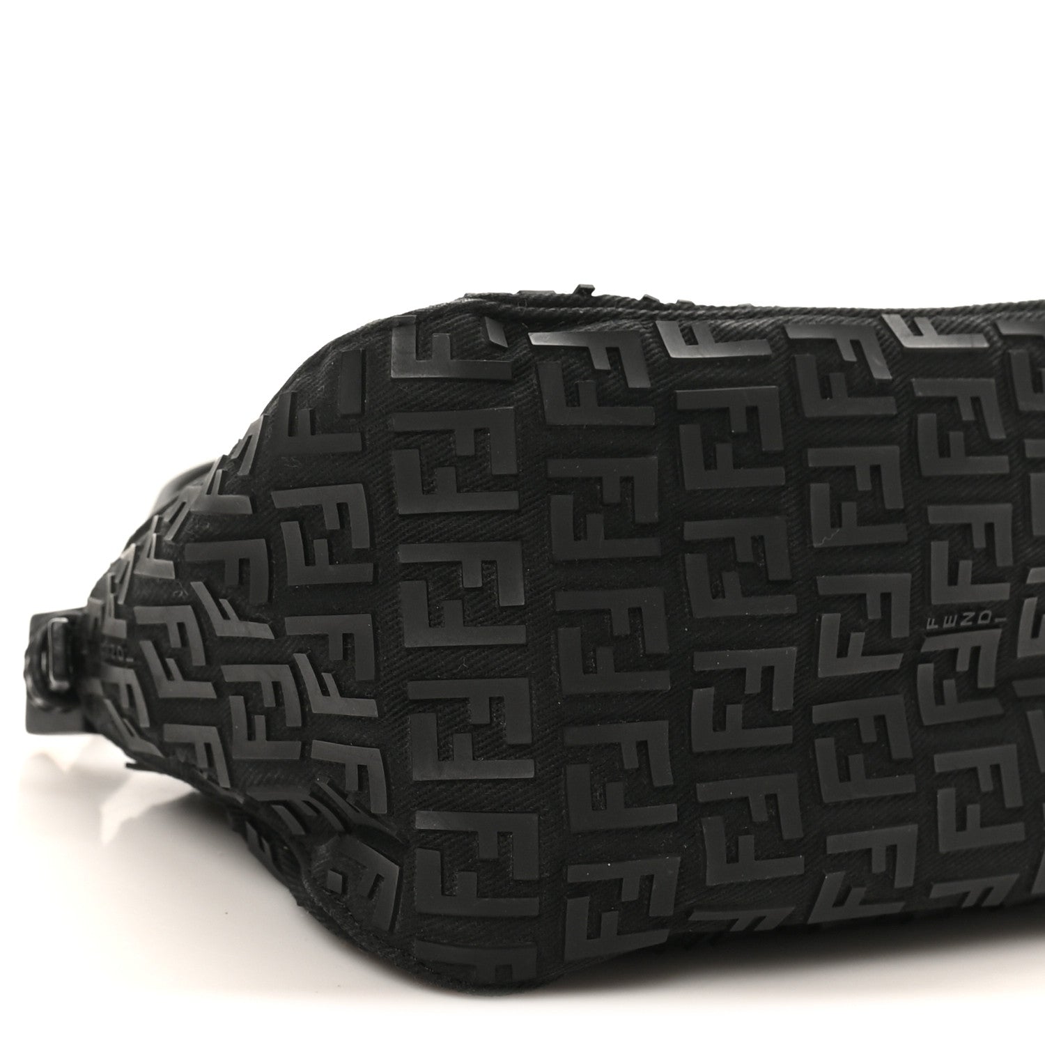 Fendi Zucchino Embellished Mini Mama Baguette Black 1818159