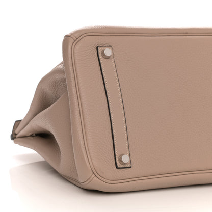 Hermes Taurillon Clemence Birkin 35 Gris Tourterelle 5 of 15