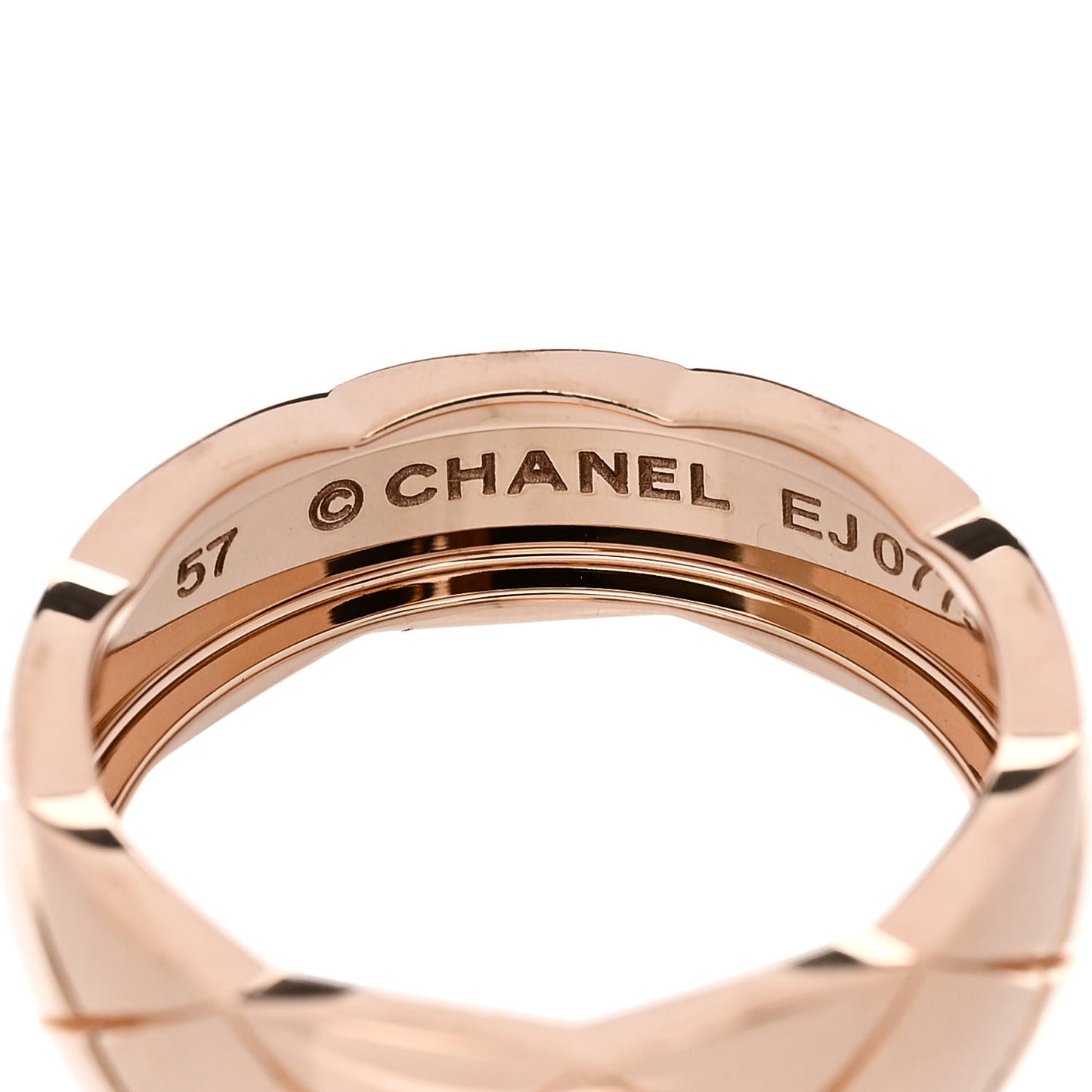 18K Beige Gold Small Coco Crush Ring 57 8