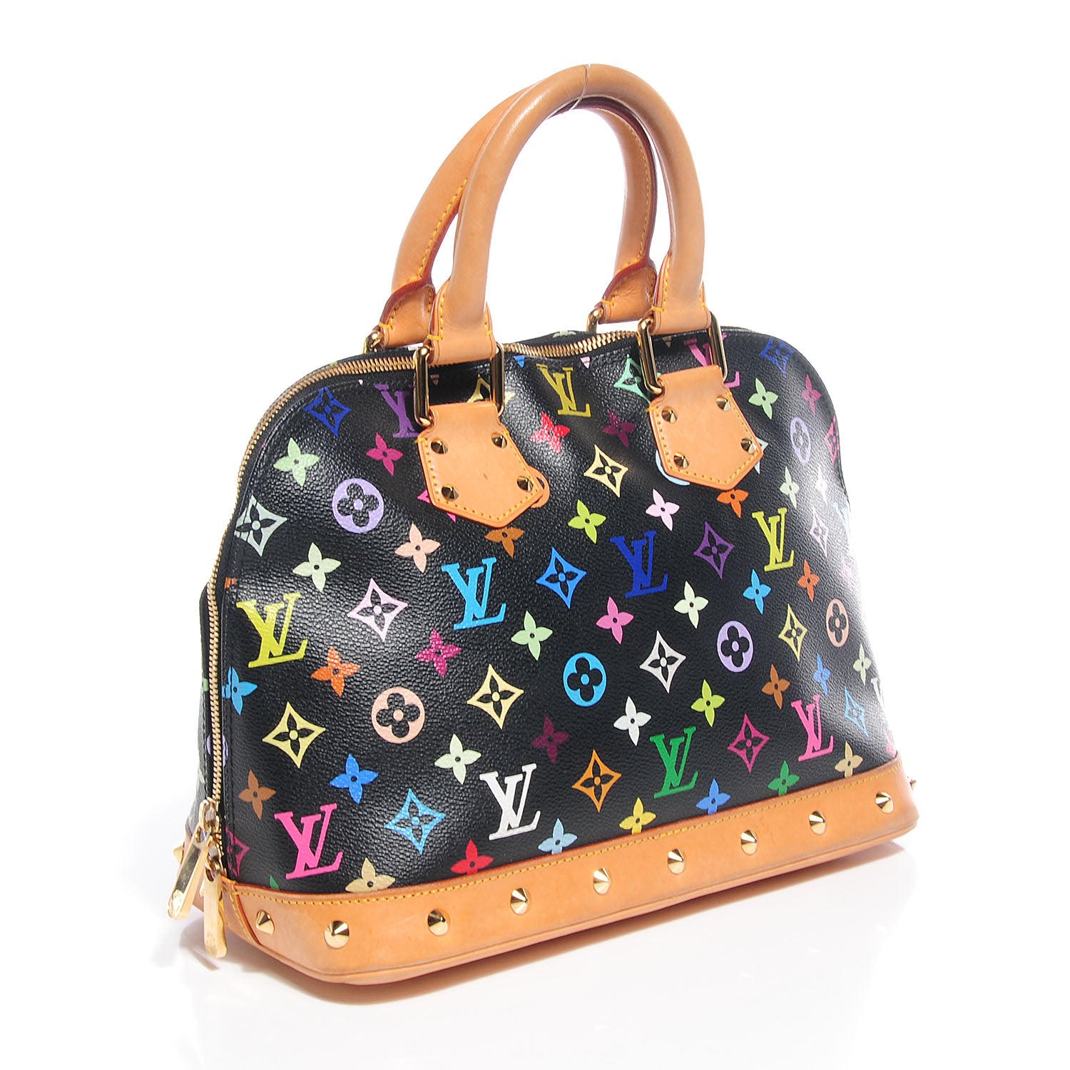 Louis Vuitton Monogram Multicolor Alma Black 3 of 7