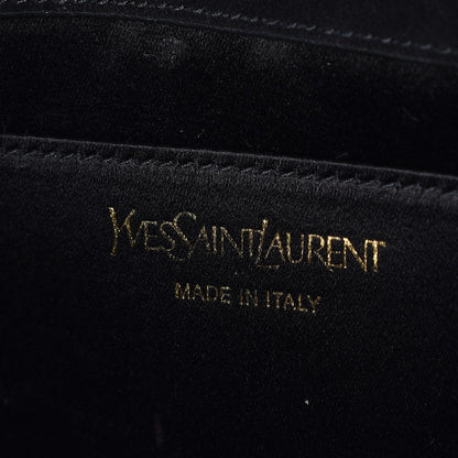 Saint Laurent Patent Monogram Large Belle De Jour Clutch Black 6 of 7