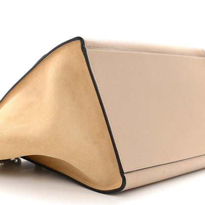 Celine Drummed Calfskin Suede Small Trapeze Dune 8 of 9