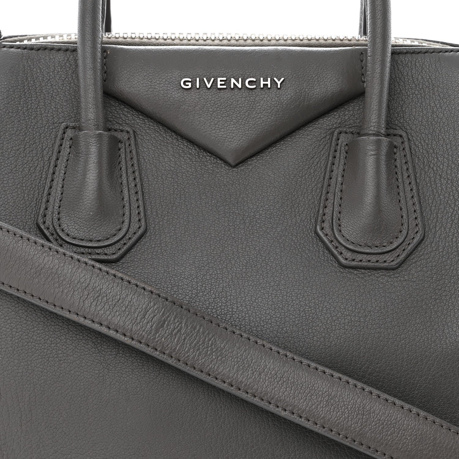 Givenchy Sugar Goatskin Small Antigona Dark Grey 8 of 11