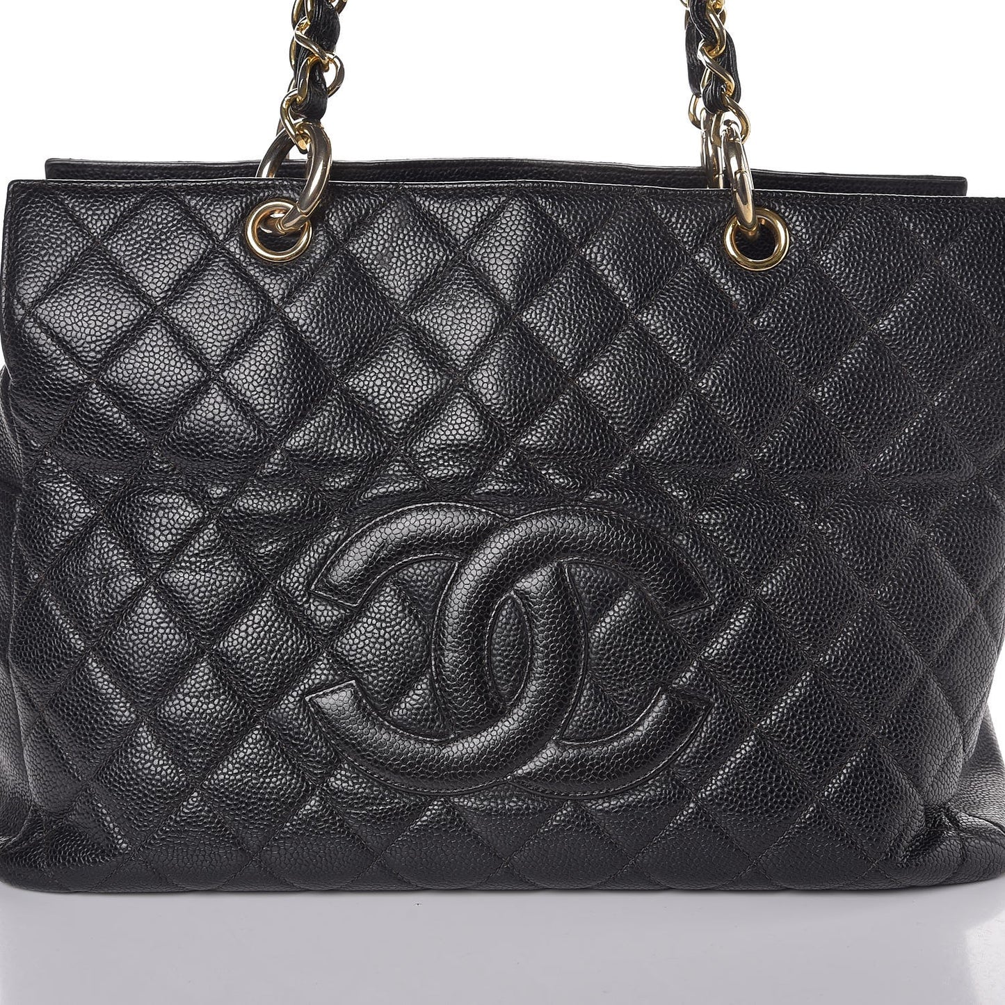 Caviar Quilted Grand Timeless Tote GTT Black
