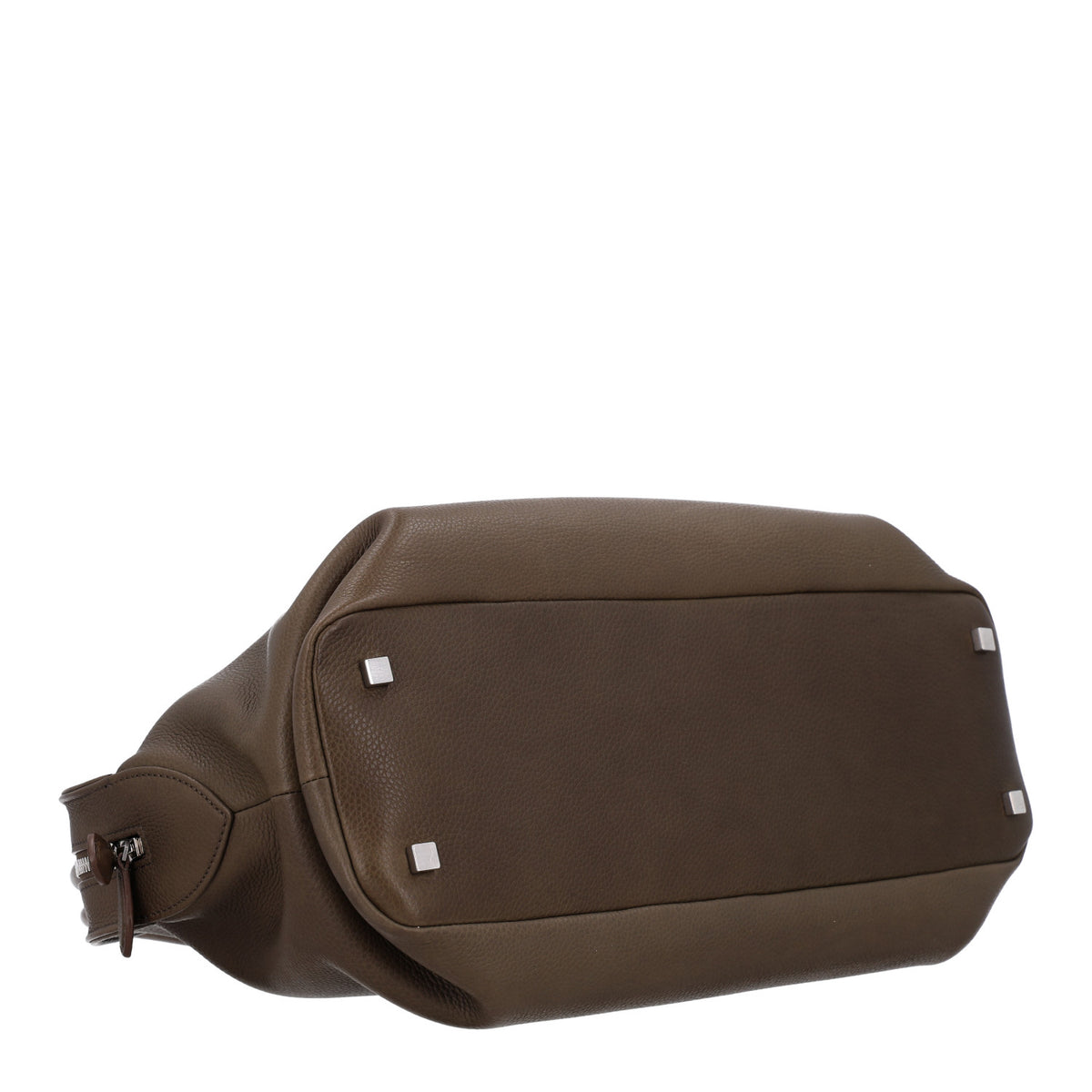 Matte Grained Calfskin Agnes Bag Truffle