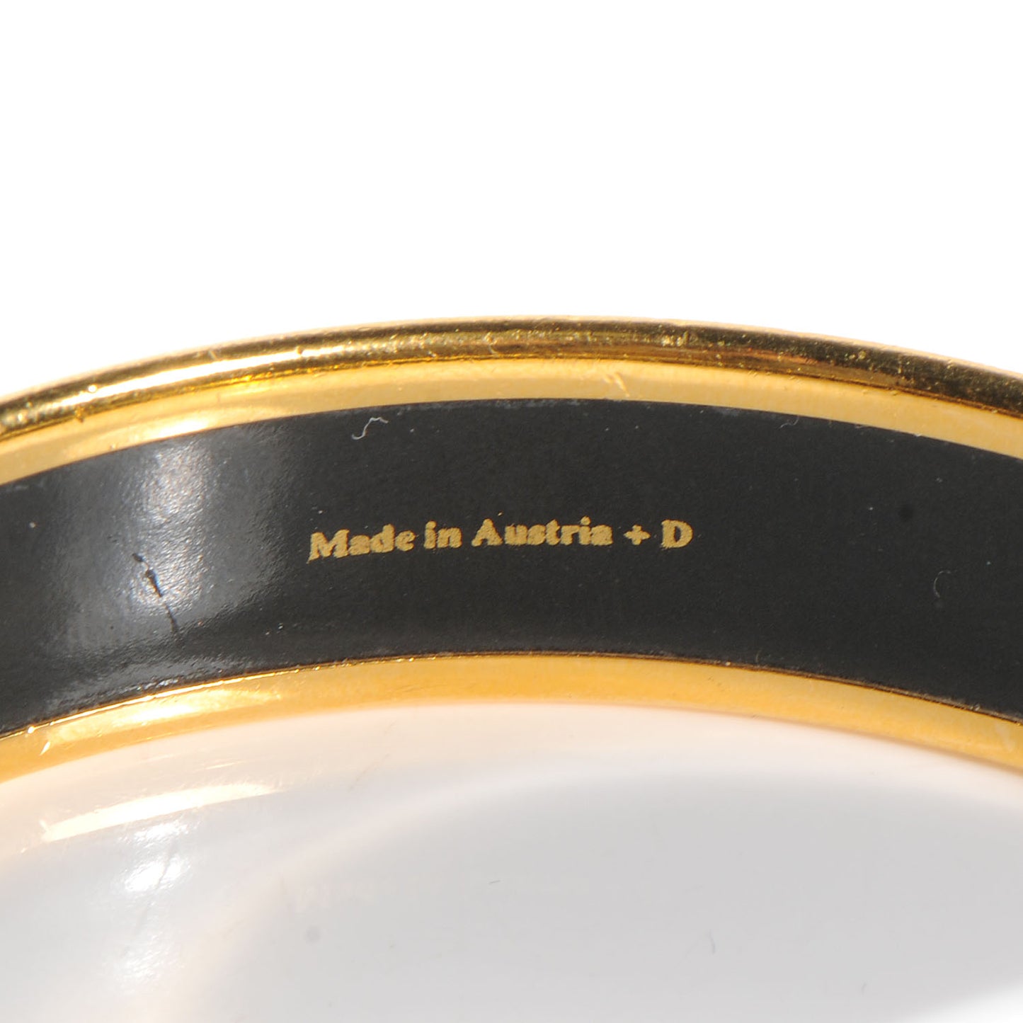 Enamel Narrow Caleche Bracelet 65 Black