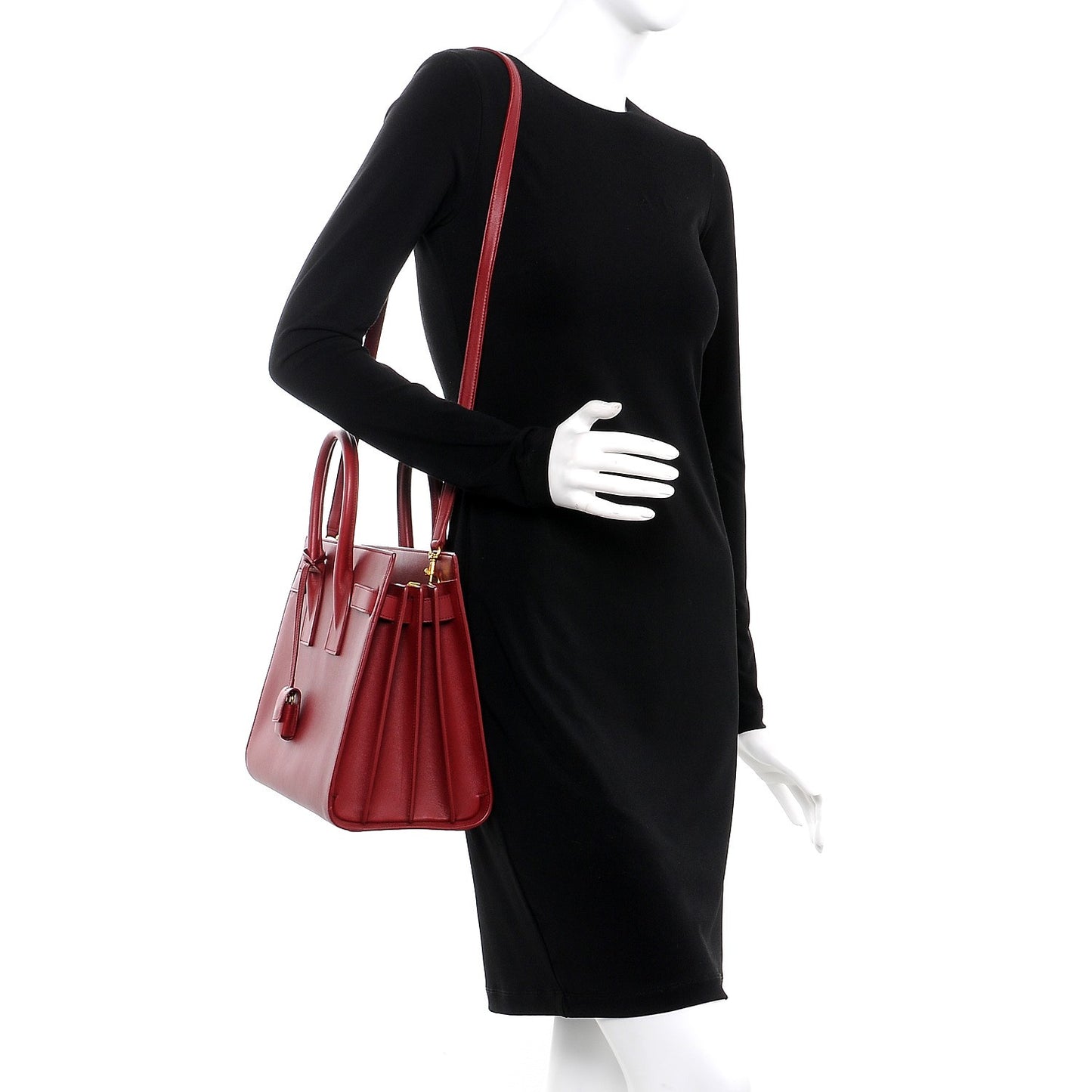 Calfskin Small Sac De Jour Oxblood