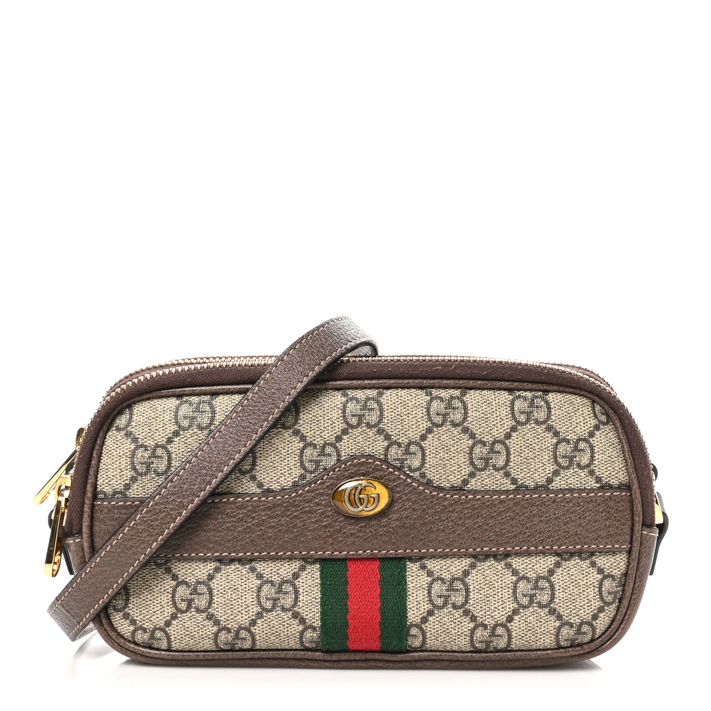 GG Supreme Monogram Web Mini Ophidia GG Bag Brown
