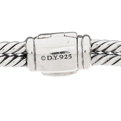 David Yurman Sterling Silver Diamond 7mm Mini Loop Labyrinth Bracelet 3 of 3