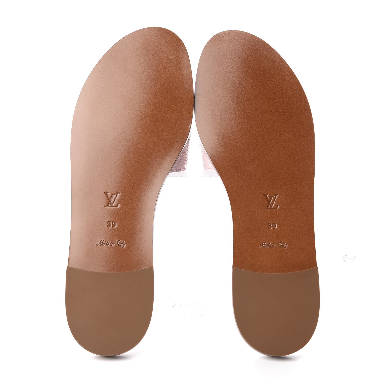 Louis Vuitton Monogram Giant Lock It Flat Mules 39 Rouge Rose 8 of 11