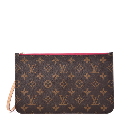 Louis Vuitton Monogram Neverfull MM GM Pochette Pivoine 1 of 8