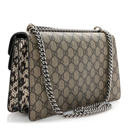 Gucci X MLB GG Supreme Monogram Snakeskin NY Yankees Patch Embroidered Small Dionysus Shoulder Bag 3 of 10