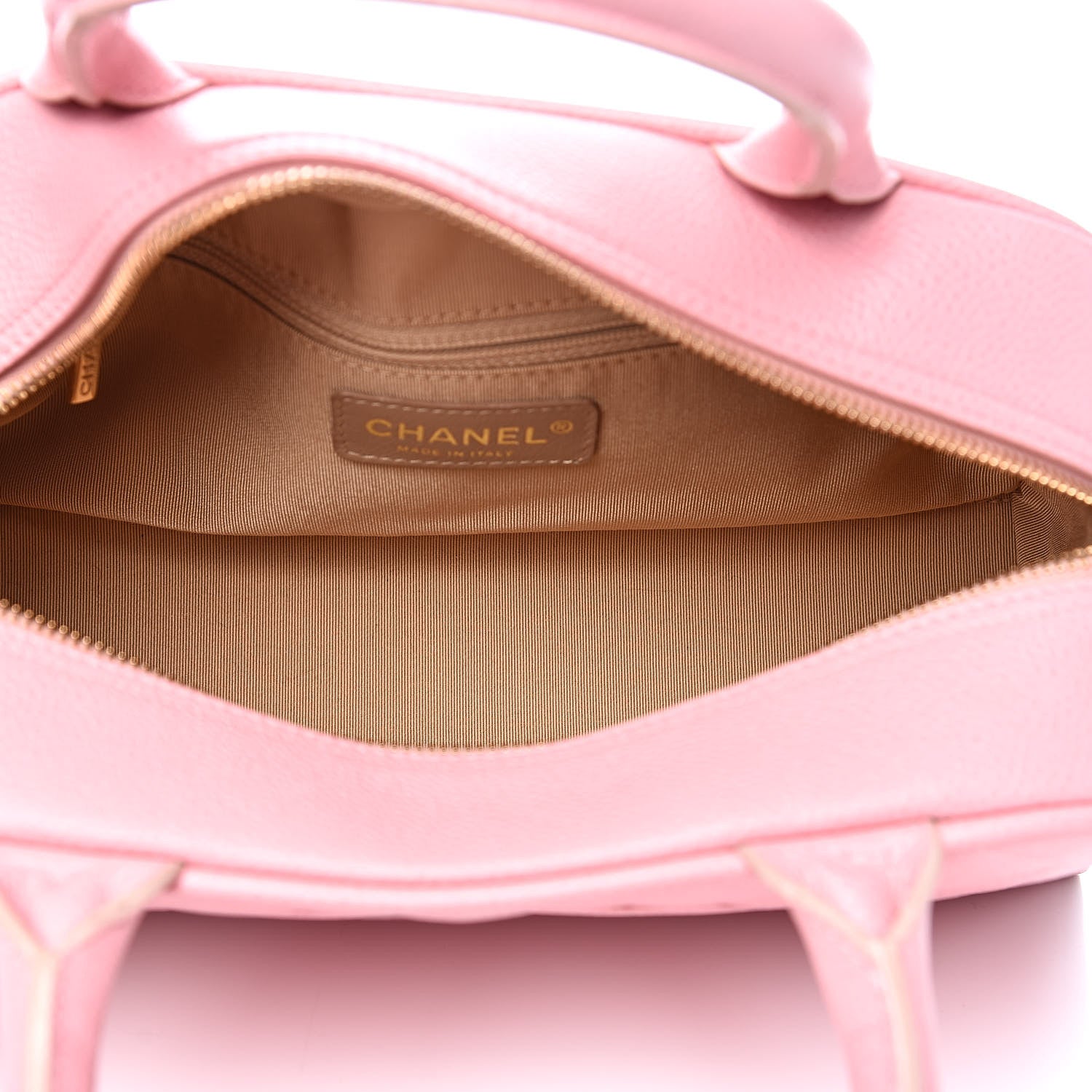 Chanel Caviar Quilted Small Bowler Pink 5 of 13