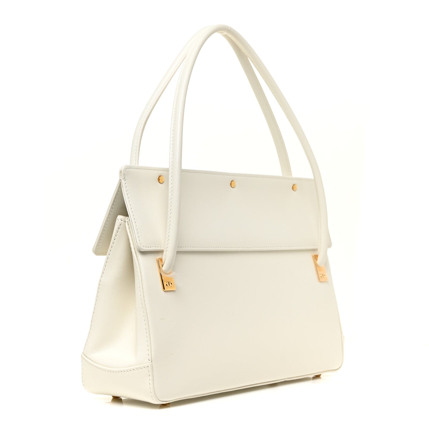 Smooth Calfskin Parisienne Bag Latte