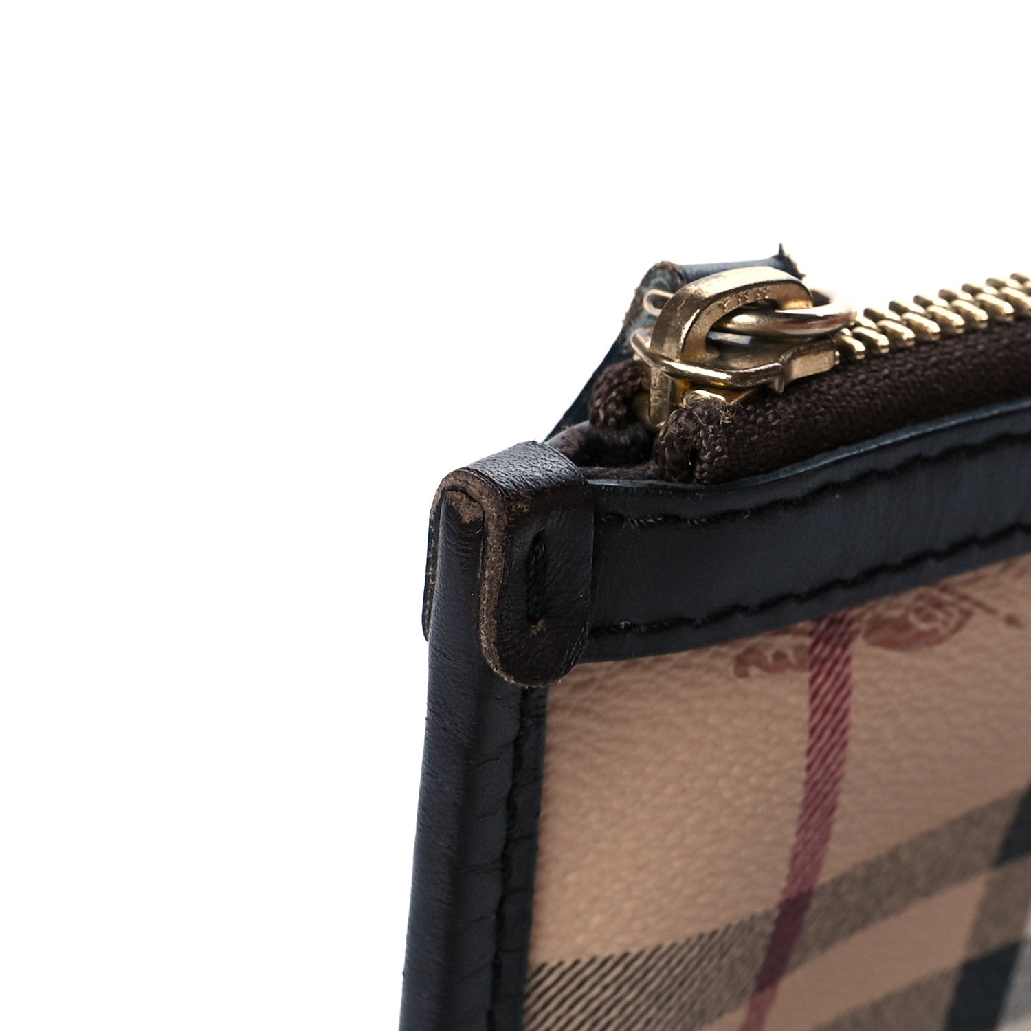 Burberry Haymarket Check Pouch Chocolate 11 of 12