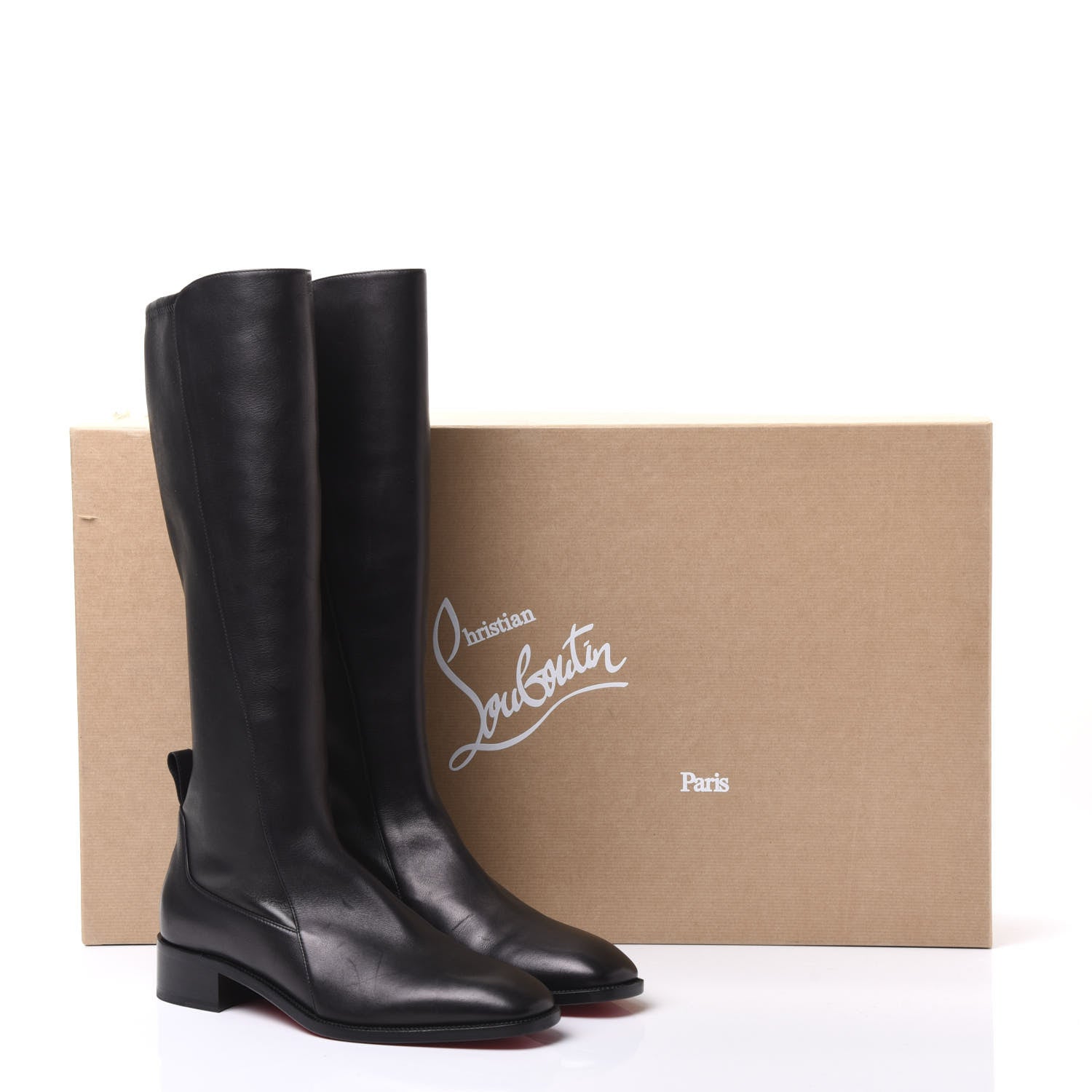 Christian Louboutin Nappa Tagastretch Stretch Knee High Boot 39.5 Black 8 of 8