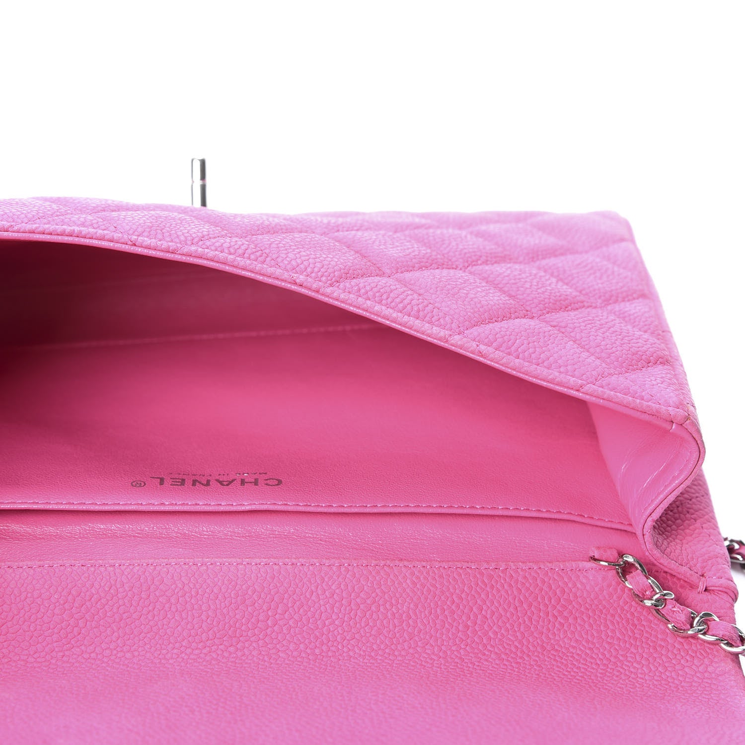 Chanel Iridescent Caviar Clutch with Chain Flap Pink 4 of 9