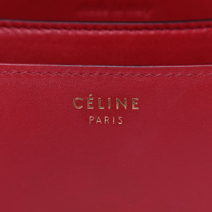 Celine Box Calfskin Medium Classic Box Flap Bag Red 7 of 10