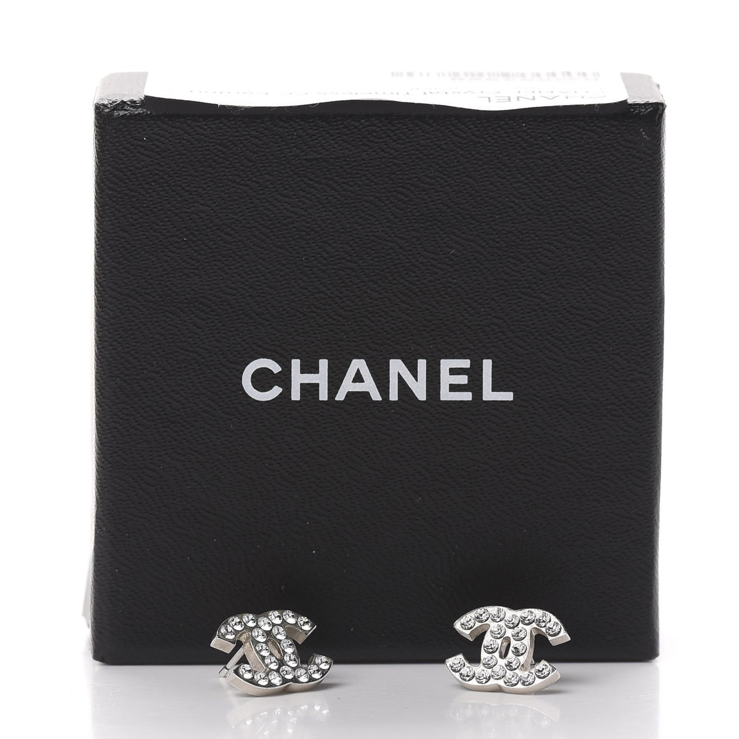 Crystal Timeless CC Earrings Silver